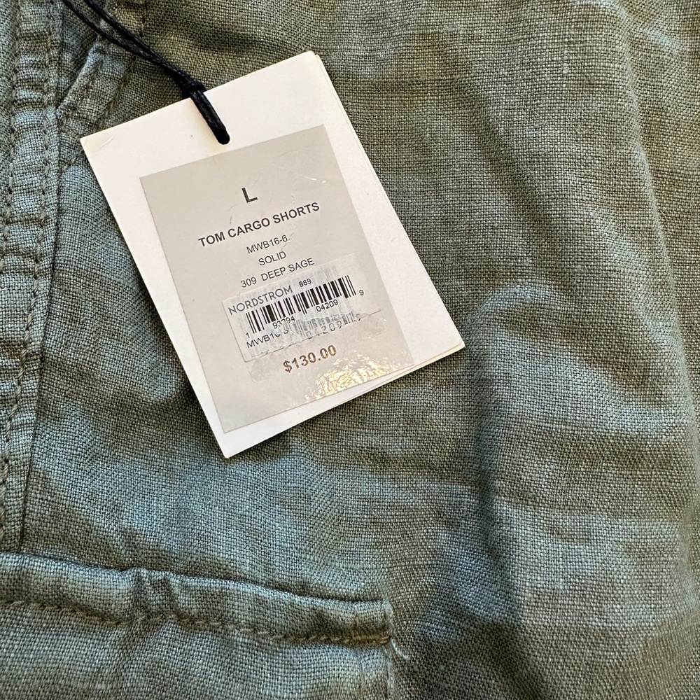 Onia Linen Cargo Shorts - Picture 5 of 5